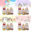 Charming Pvc Line Dog Figurine Set Of Six Perfect For Afternoon Tea Decor And Gifts