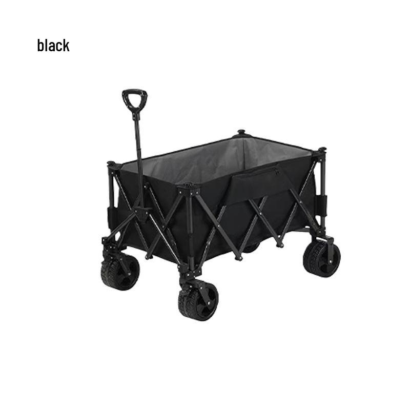 Foldable Camping Cart & Stroller for Kids: Portable Handcart for Outdoor Picnic, Travel, and Fishing.