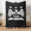 Coperte con Stemma Manchester City Flanella Stampata Traspirante Calda Coperta da Divano per Casa Ufficio Copriletti 0708a20