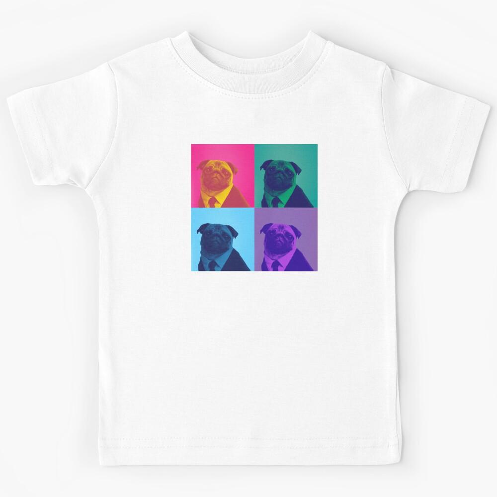Pop Art Frank - Pug from MIB (Universal Florida) Kids T-Shirt 100