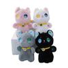 18cm Black and White Grey and PinkCat Plush Toy Grab Stuffed Animal Patung Dolls Children's Toys Gifts Gift Toys for Kids Girl