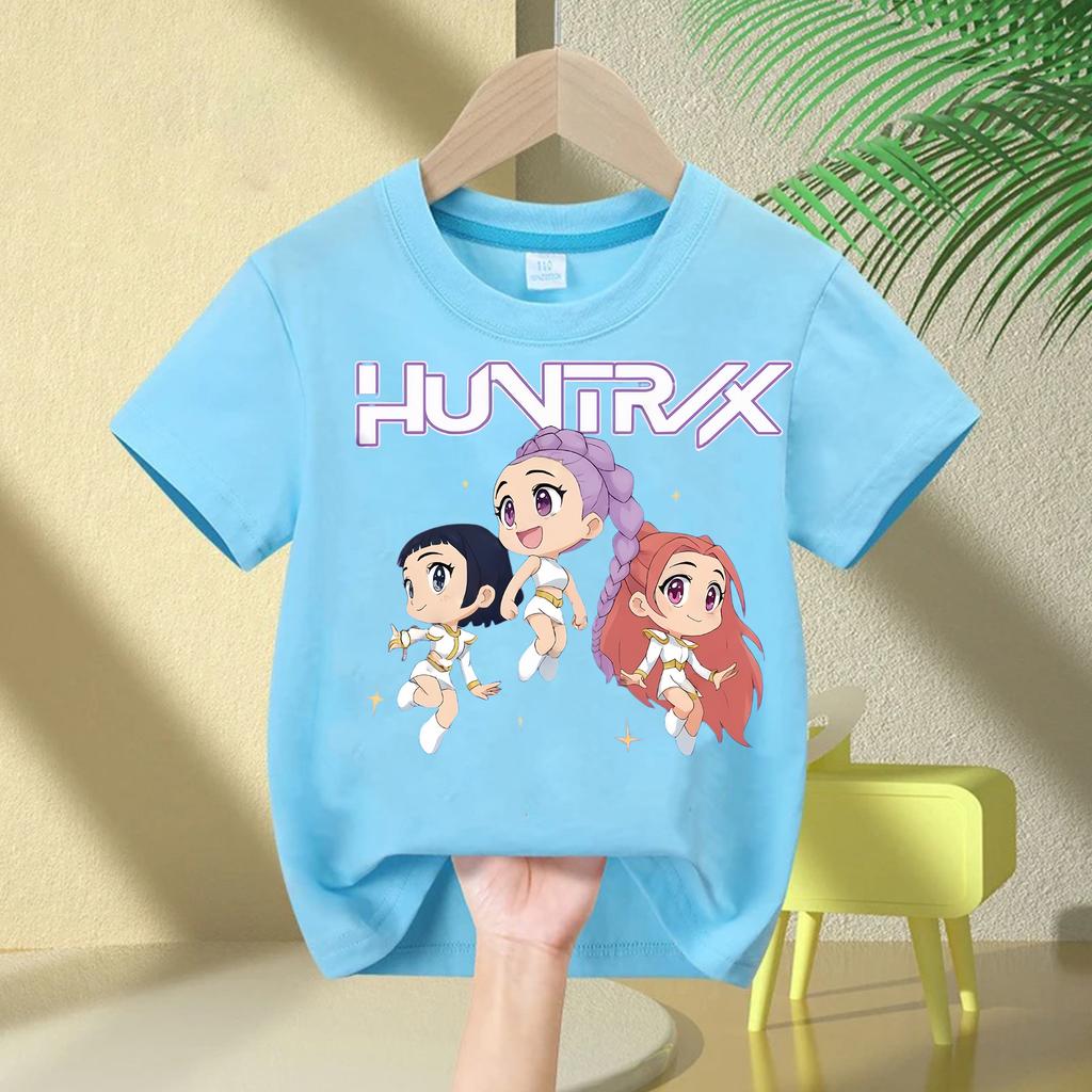 Hot Movie Soft Cotton Baby Girls T Shirt Children's Clothing KPop Demon Hunters Fans Gifts Kids Clothes Fashion Casual Tops