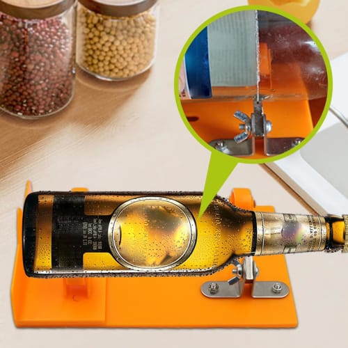 Wine Bottle Cutter Tool, Glass Cutting Kit, Creative Glass Cutter, Bottle Cutter & Glass Cutter Kit for Beer & Wine Bottles, Precise Round Bottle Cutt