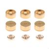 Trumpet Valve Caps with Buttons Brass Accessory Threaded for Technicians