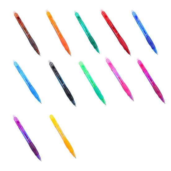 Handwriting Correction Pen Retractable Erasable Gel Pen, 0.5mm Fine Point Clickable Thermal Journaling And Planning Pens Friction for Students Office