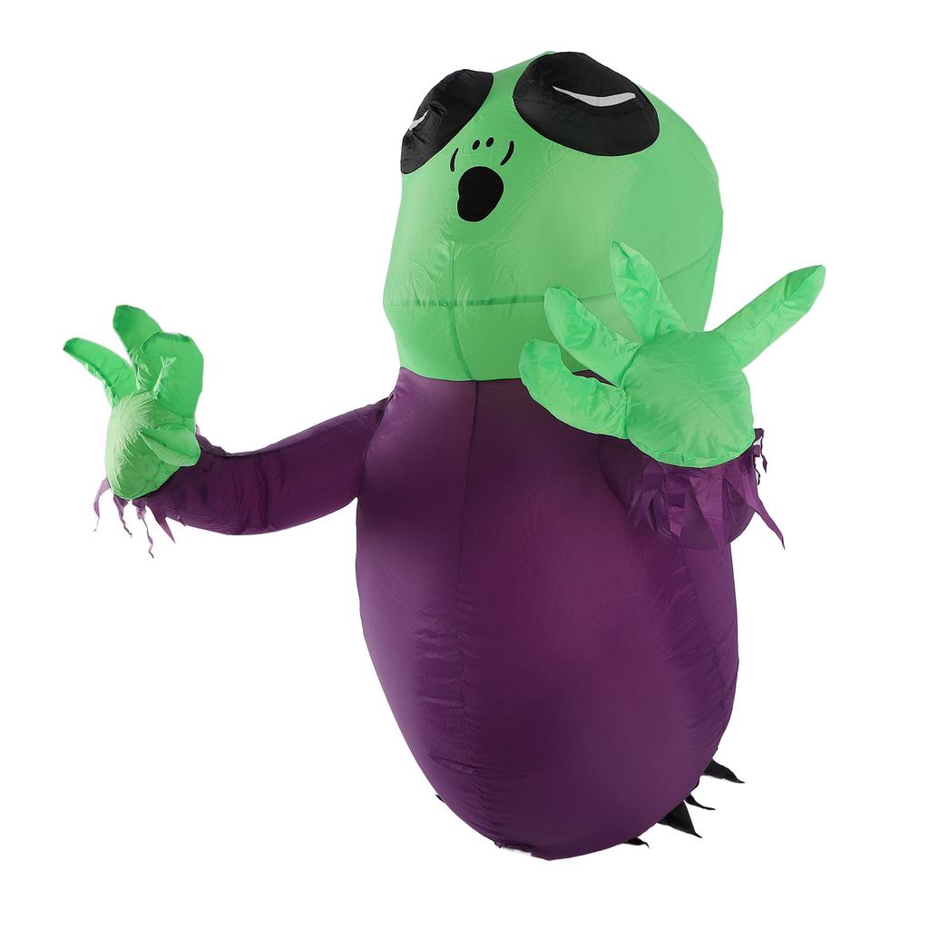 Fönster Blås Upp Alien 3.9ft LED Kraftfull Fläkt 210T Polyesterfiber IP44 Vattentålig Spöke