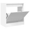 Vidaxl Shoe Cabinet, White, 60X34X63.5 Cm, Wood-Based Material