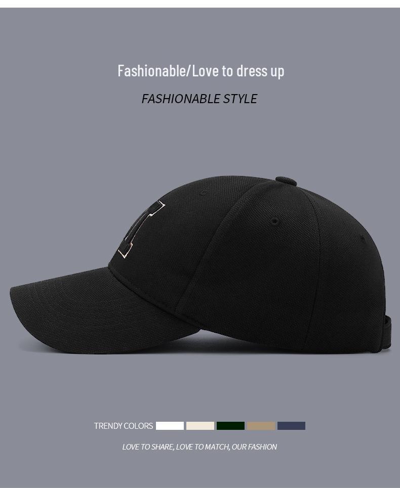 Unisex Duckbill Hat: Embroidered M, UV Protection Baseball Cap for All Seasons