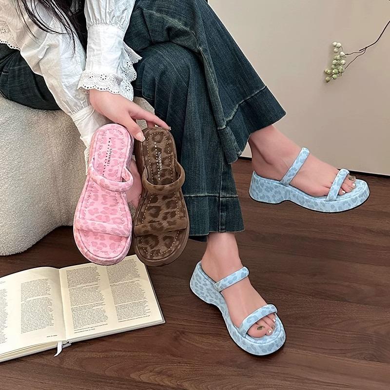 Small Crossbody Shoes Women's Shoes Fashionable Wedge Heels Slippers Casual Sandals