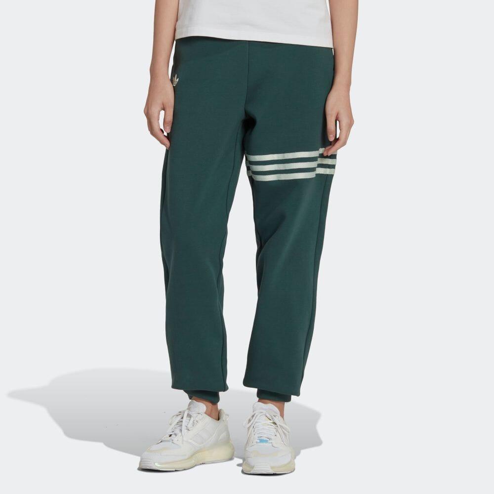 Adidas Originals Adicolor Neoclassics Brand Logo Embroidered Cuffed Sports Pants Men Pants Green HS6773