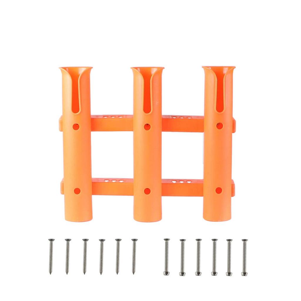 1-3 Tube Plastic Fishing Rod Racks Holder Stand for Yacht Fishing Boxes Boating Equipment Accessories