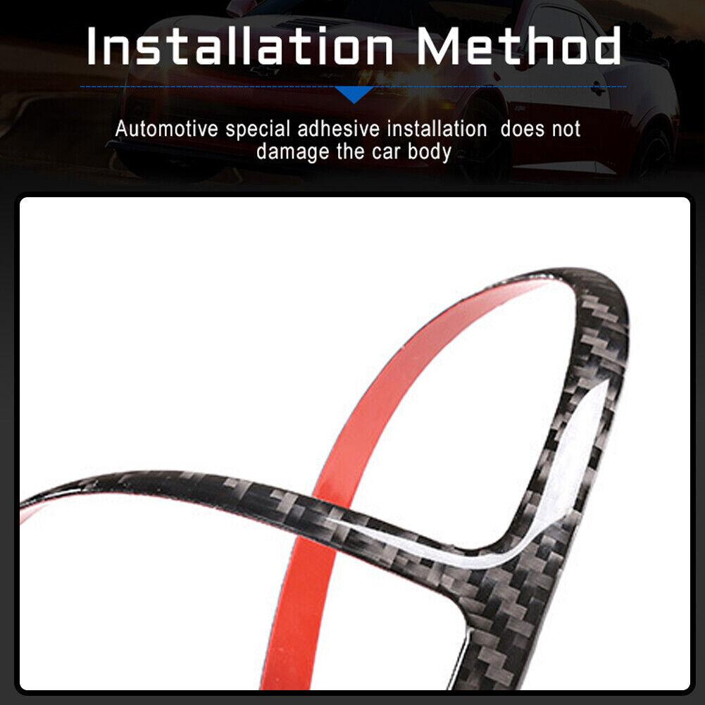 Carbon Fiber Front Reading Light Panel Trim Cover For Honda CR-V CRV 2007-2011