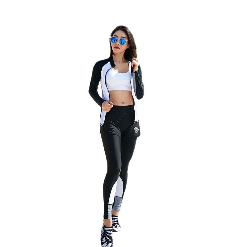 Unisex UV Protection Rash Guard Set Long Sleeve Swimwear Snorkeling Surfing Scuba Diving Water Sports