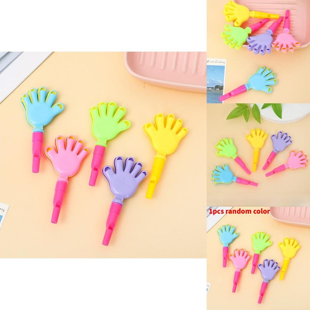 משרוקית פלסטיק שניים באחד צעצוע מחיאת כפיים לילדים מסיבה ובידור