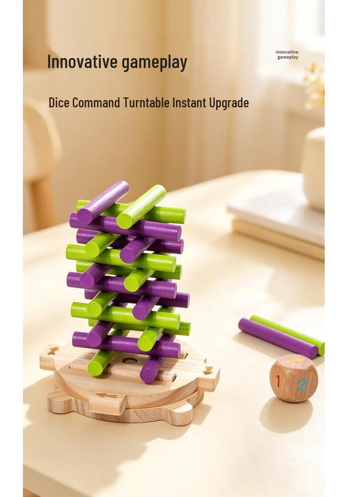 Children's Wooden Educational Stacking & Sensory Game Set