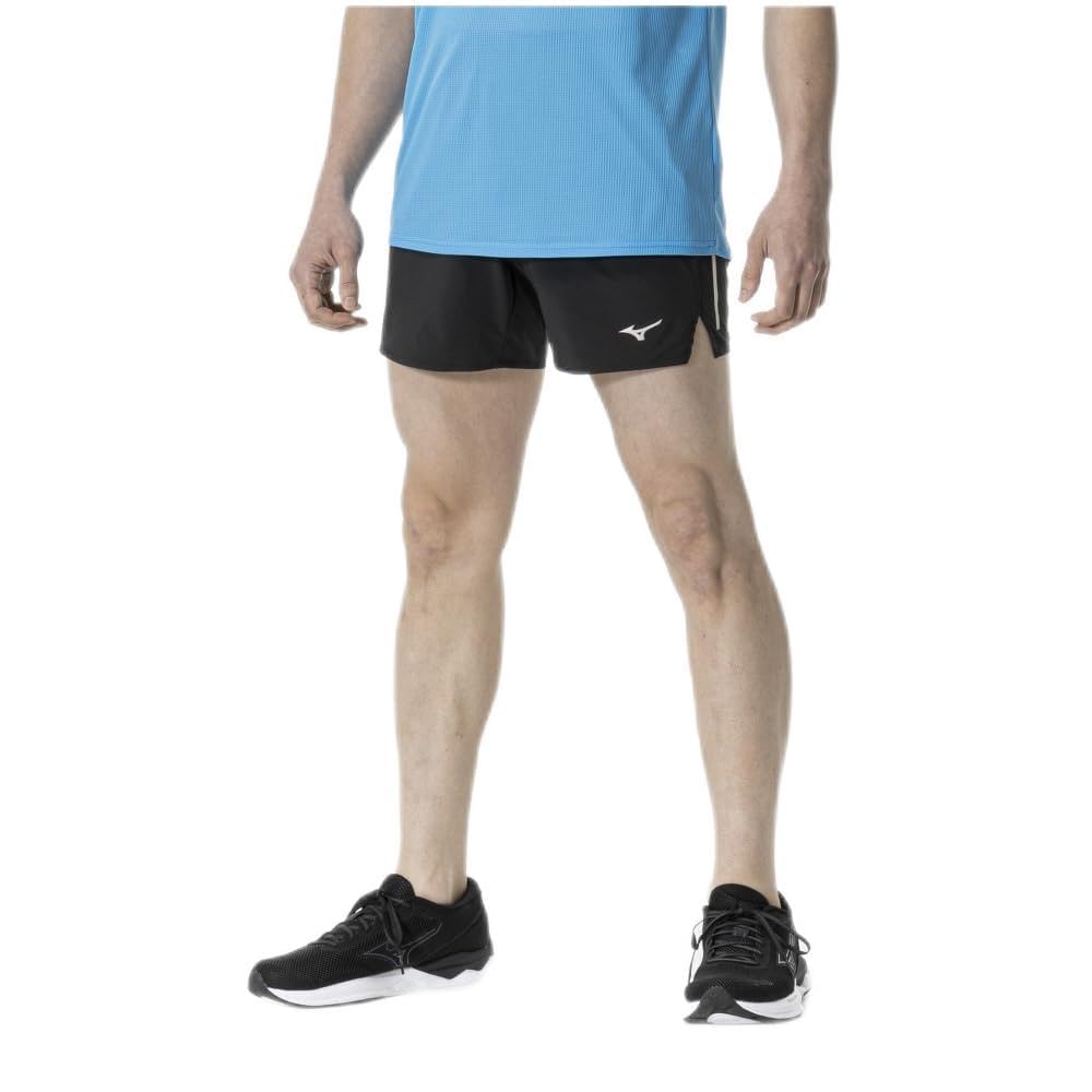Mizuno Running Wear Dry Stretch Sweat Quick Easy to Move XL Pants, Absorbent, Drying, in, J2MBA507, Black,