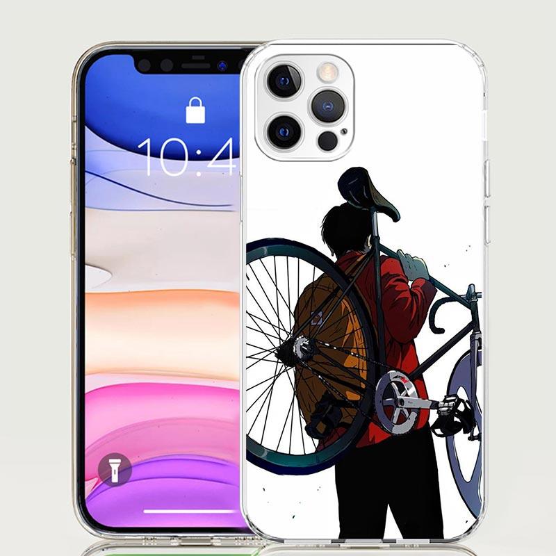 Bicycle Bike Sport Case Phone Cover for Apple iphone 16 15 14 13 12 Mini 11 Pro Max 16E X XS XR 7 Plus 8 + SE 2020 Trend Fundas