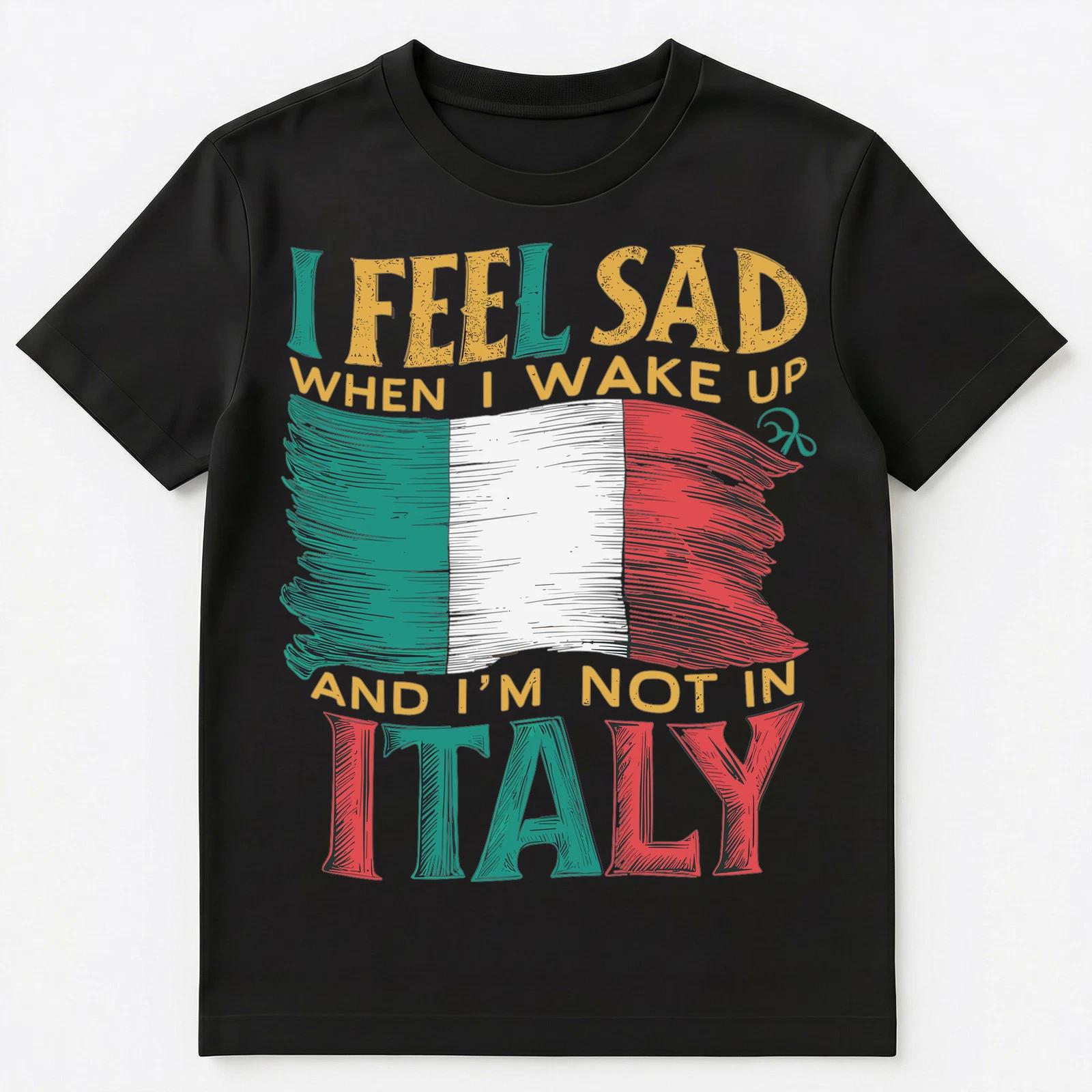 

Funny I Miss Italy Travel Unisex T-Shirt L