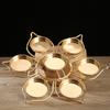 Metal Light Cup Lotus Butter Lamp Holder Temples Buddhist Supplies