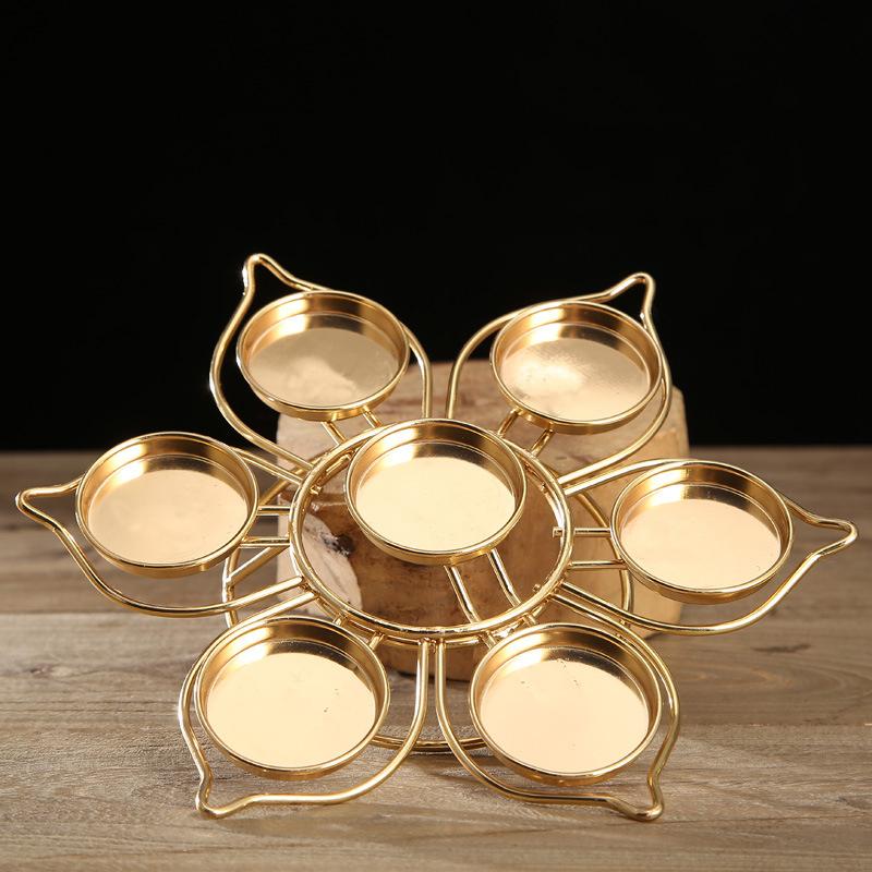 Metal Light Cup Lotus Butter Lamp Holder Temples Buddhist Supplies
