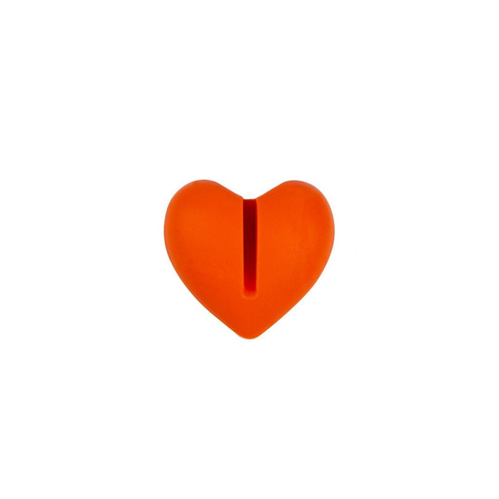 Heart Shape Hand-Free Barbecue Silicone Temp Probe Clip Pot Clip Thermometer Holder Kitchen Tool