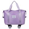 Large Capacity Multi-Functional Travel Bag with Universal Wheels and Luggage Handle Attachment