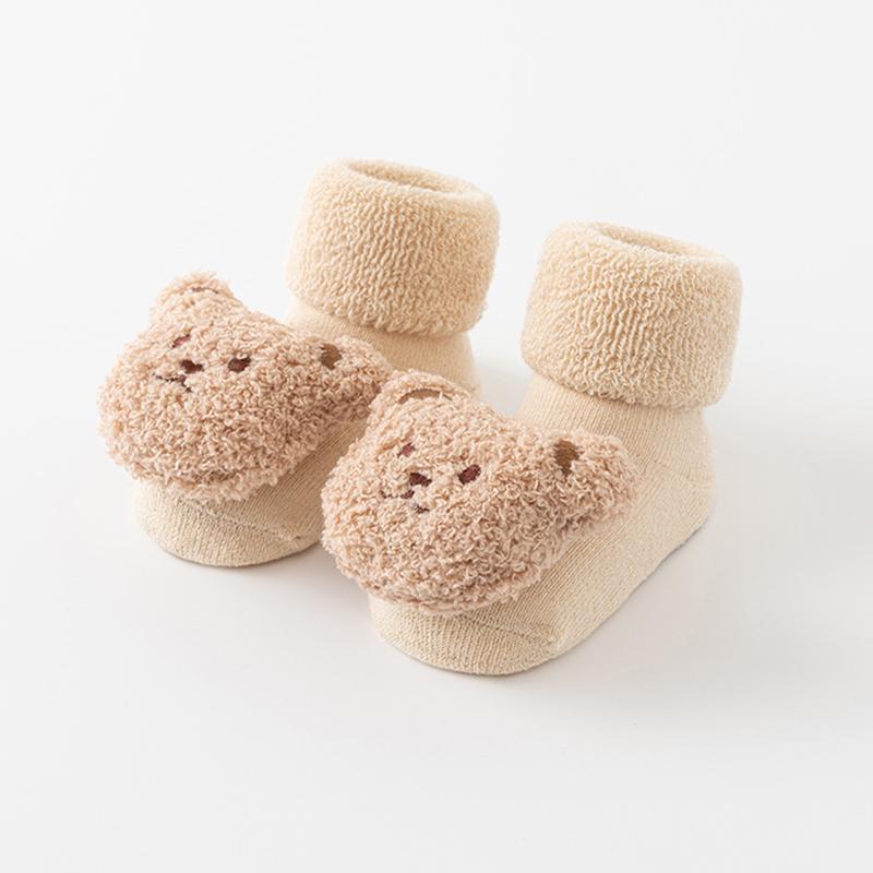 

Носки для новорожденных Махровые чулочно-носочные изделия Нескользящие носки для малышей Носки-тапочки Мягкие детские носки средней длины S