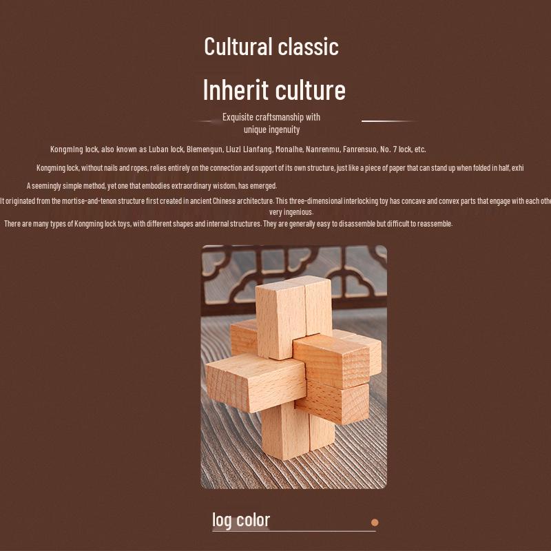 Corner Luban Lock: Child & Adult Educational Disassembly Puzzle