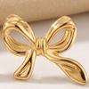 1 Pair Gold Plated Bow Earrings for Women Girls, Minimalist Cute Bow Stud Earrings, Jewelry Gifts for Wife, Girlfriend