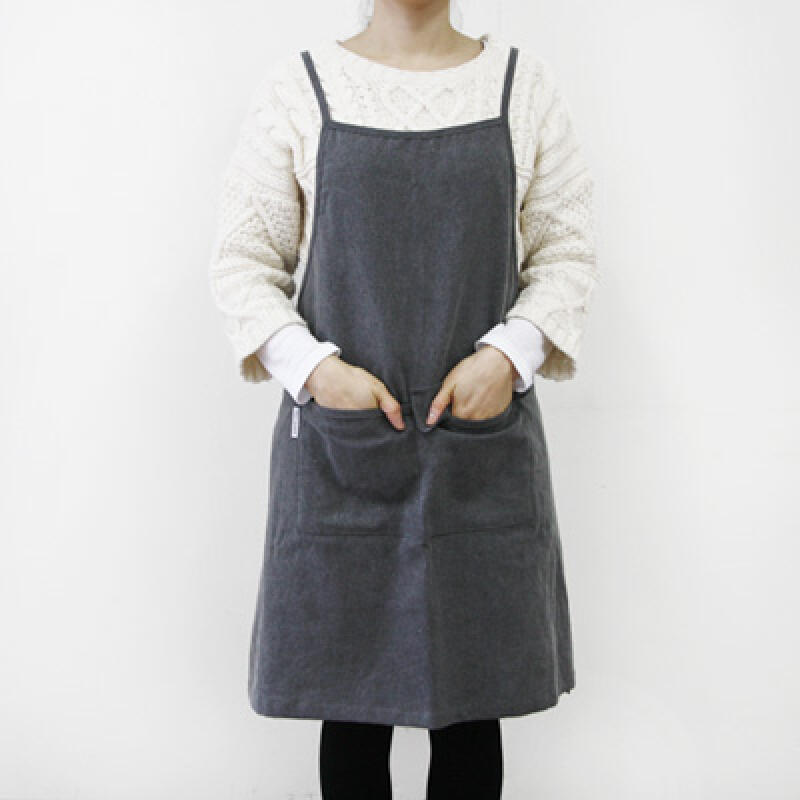 

Signature Linen Apron_Gray