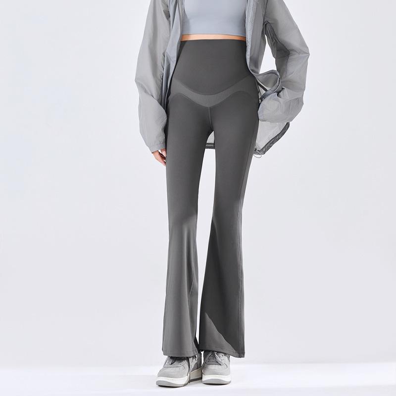 Pregnant women shark horn pants spring and autumn new models do not restrain the stomach to wear belly support yoga leggings spring and summer