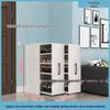 Wheeled Sliding Shoe Cabinet with Storage Drawer, Dustproof Side-Pull Rack, for Narrow Entrances