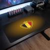 Belgium Football Crest Mouse Pad, Extended Non Slip Rubber Desk Mat for Gaming Office Laptop Fan Gift