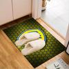 Leeds Crest Design Printed Office Carpet Chair Cushion  Entryway Rug, Rugs for Living Room, Bedroom Christmas gifts