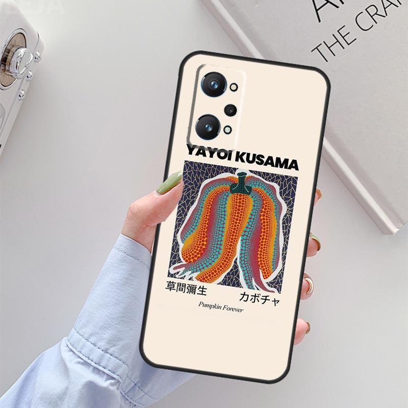 Yayoi Kusama Pumpkin Art For Realme C61 C75 C55 C51 C21Y C25S C67 C53 13 12 10 11 14 Pro Plus GT 6T 6 5 GT7 Pro Case