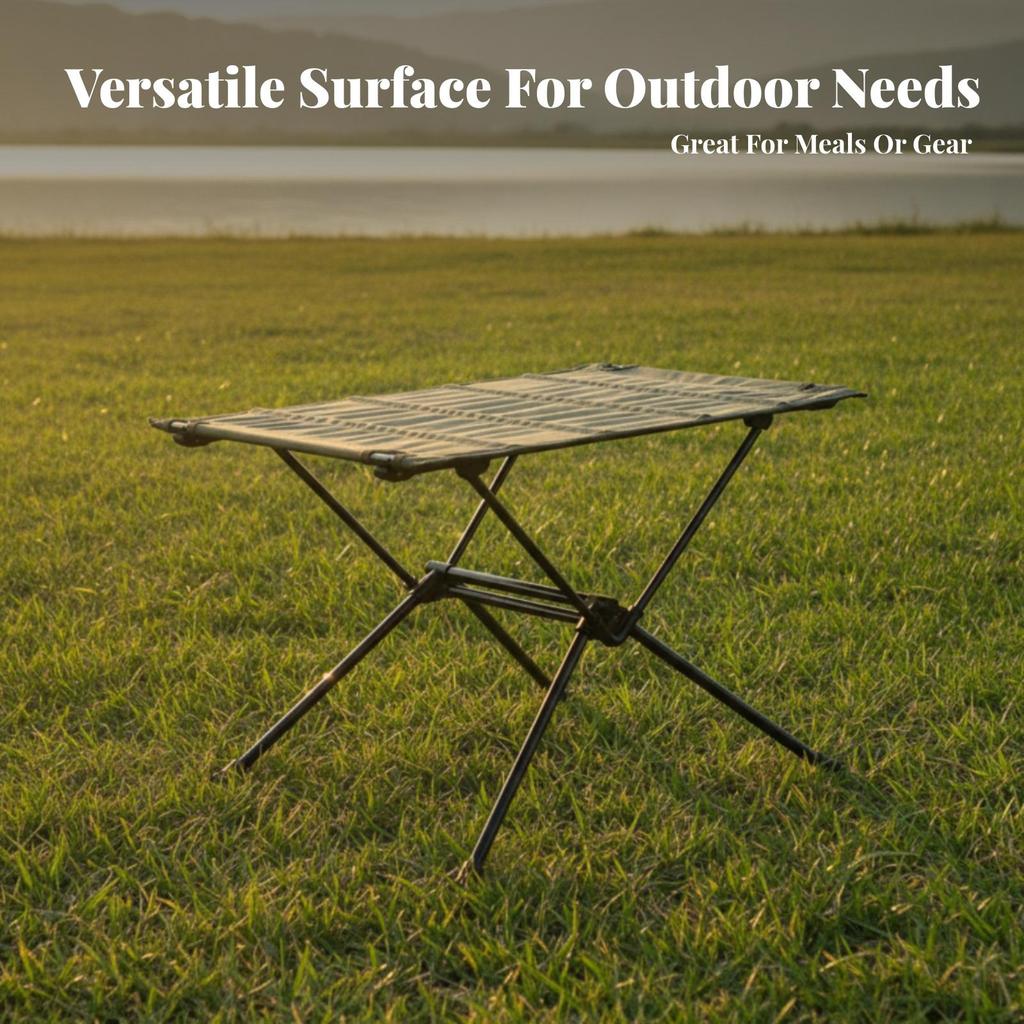 Foldable Camp Table with Carrying Bag Compact, Folding Camping Table, Sturdy,