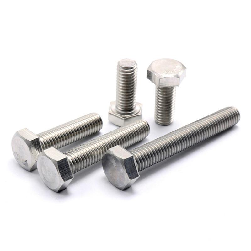 304 Stainless Steel Hex Bolts/Screws (M8/M10/M12, 16-30mm) Custom Sizes Available