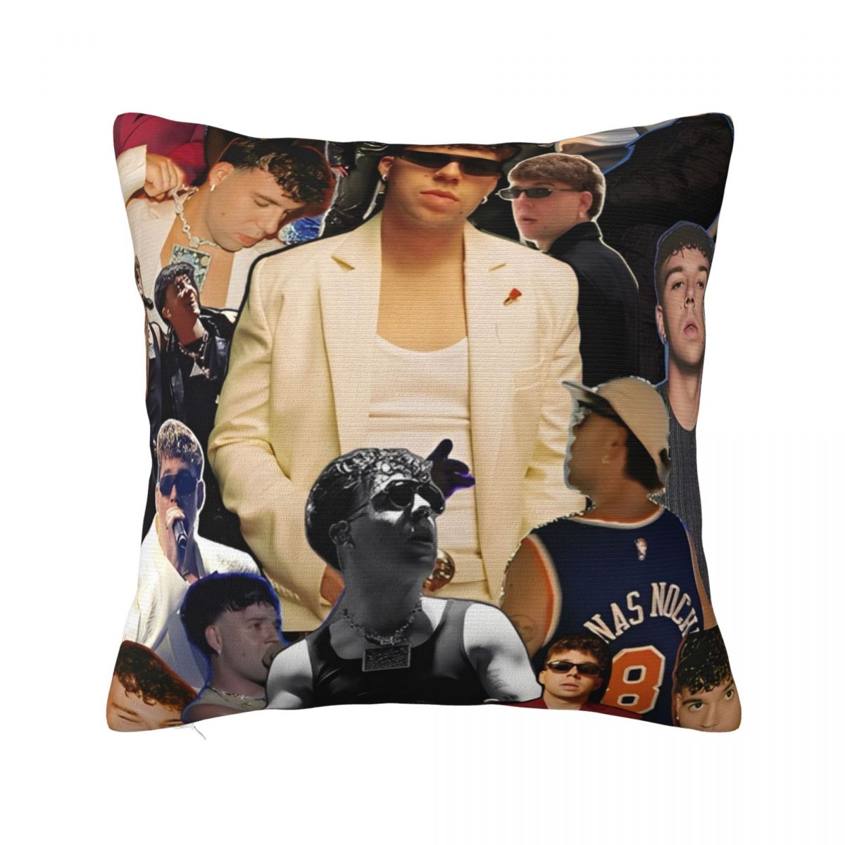 

Rapper Quevedo Spanish Singer Pillow Cover Fashion Pillow Case For Sofa Home Decorative Cushion Cover Soft Graphic Pillowcases 12x12Inch