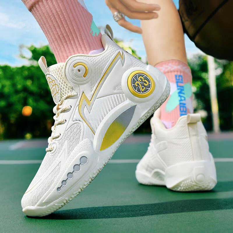Youth Basketball Shoes Men's 2025 New Non-slip and Wear-resistant High-top Sports Shoes for Older Children and Students Professional Training Shoes