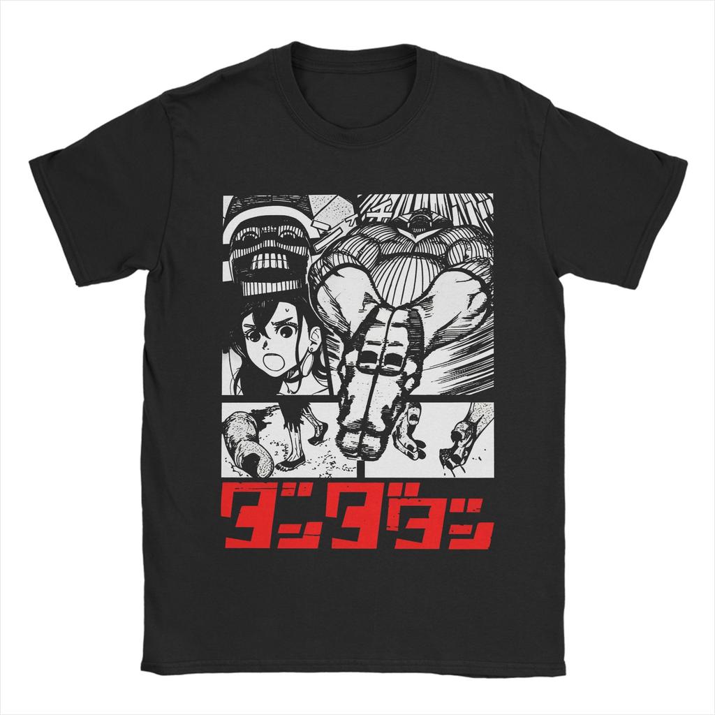 Drucken Dandadan Anime T-Shirt Herren Rundhals Kurzarm Kleidung Okarun Baumwolle Sommer OberteileOberteile