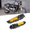 1 Pair Universal Aluminum Footrest Pedal Foot Rest Footpegs Yellow