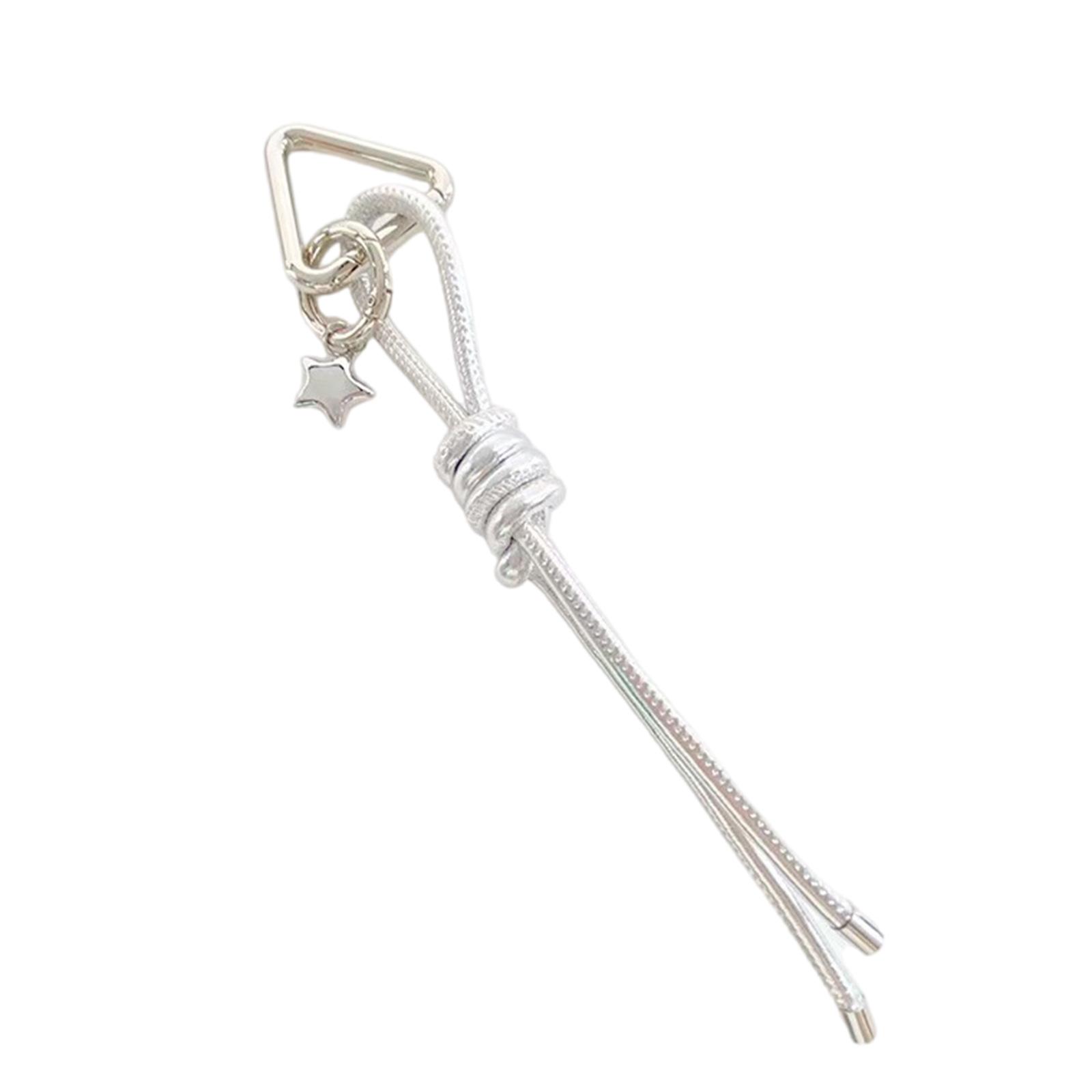 

Стильный брелок-подвеска в виде морского узла из прочного плетеного шнура и премиальной ПУ кожи для автомобильных ключей, аксессуар для сумки