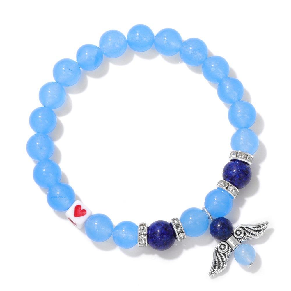 

JYL TS Bracelet Life Tree Stone Beaded Spiritual Promotes Growth KT0541-19cm одуванчиковый