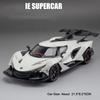 1:24 Apollo IE EVO Sports Car Toy Models Alloy Diecast Mini Supercars Sound Light Doors Opened Pull Back for Children Presents