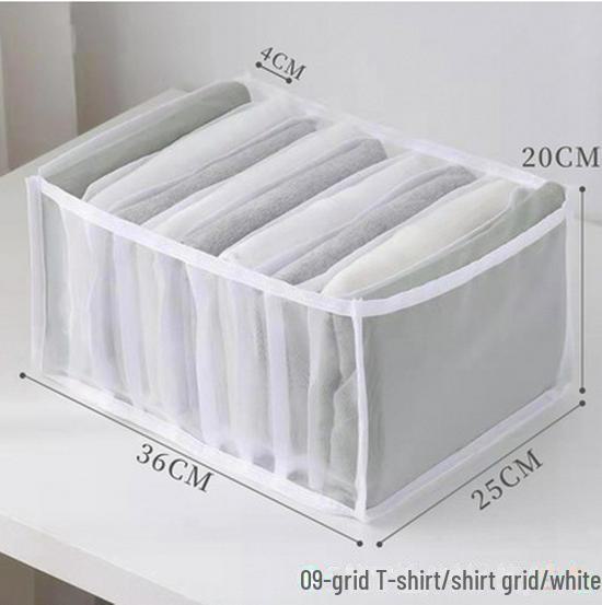 Transparent Mesh Wardrobe Organizer Box for Jeans and Clothes