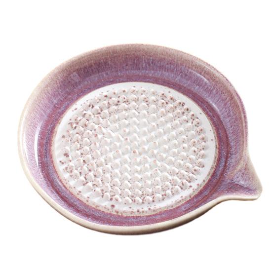 Piatto Grattugia in Ceramica con Smalto Graduale, Schiacciaglio Multi-Funzione per Aglio e Ciotola per Frutta per Cucina, Piatto da Cucina Antiruggine per Purea e Pasta, Decorazione per la Casa