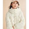 IEF Women's 2024 Winter Korean Style Toggle Button Hooded Down Jacket