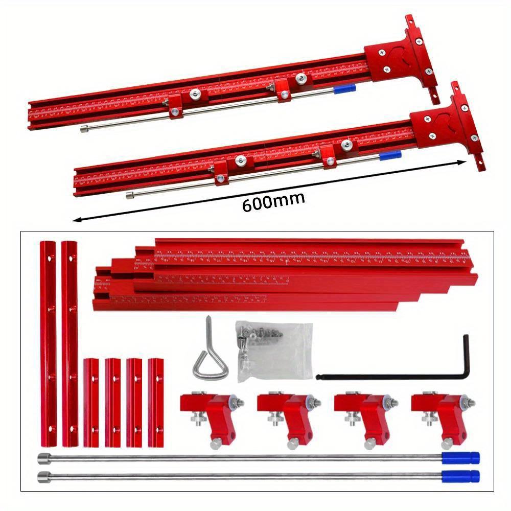 

Parallel Rail Guide System Aluminium Alloy Circular Saw Track Set Fixed Guide Rail Bracket for Track Saw Repeatable Cuts