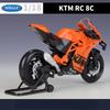 Welly 1/18 KTM RC 8C Alloy Street Sports Motorcycle Model Diecasts Metal Road Racing Motorcycle Model Simulation Childrens Gifts