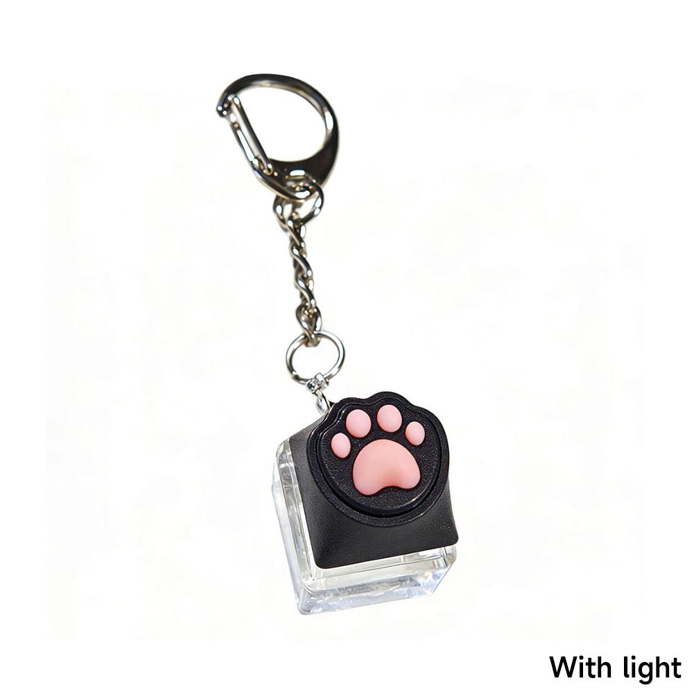 Cute Cat Claw Fingertip Decompression Pressure Toy Key Chain Key Ring Keycap Tester Back Bag Pendant Festival Gift For Couples